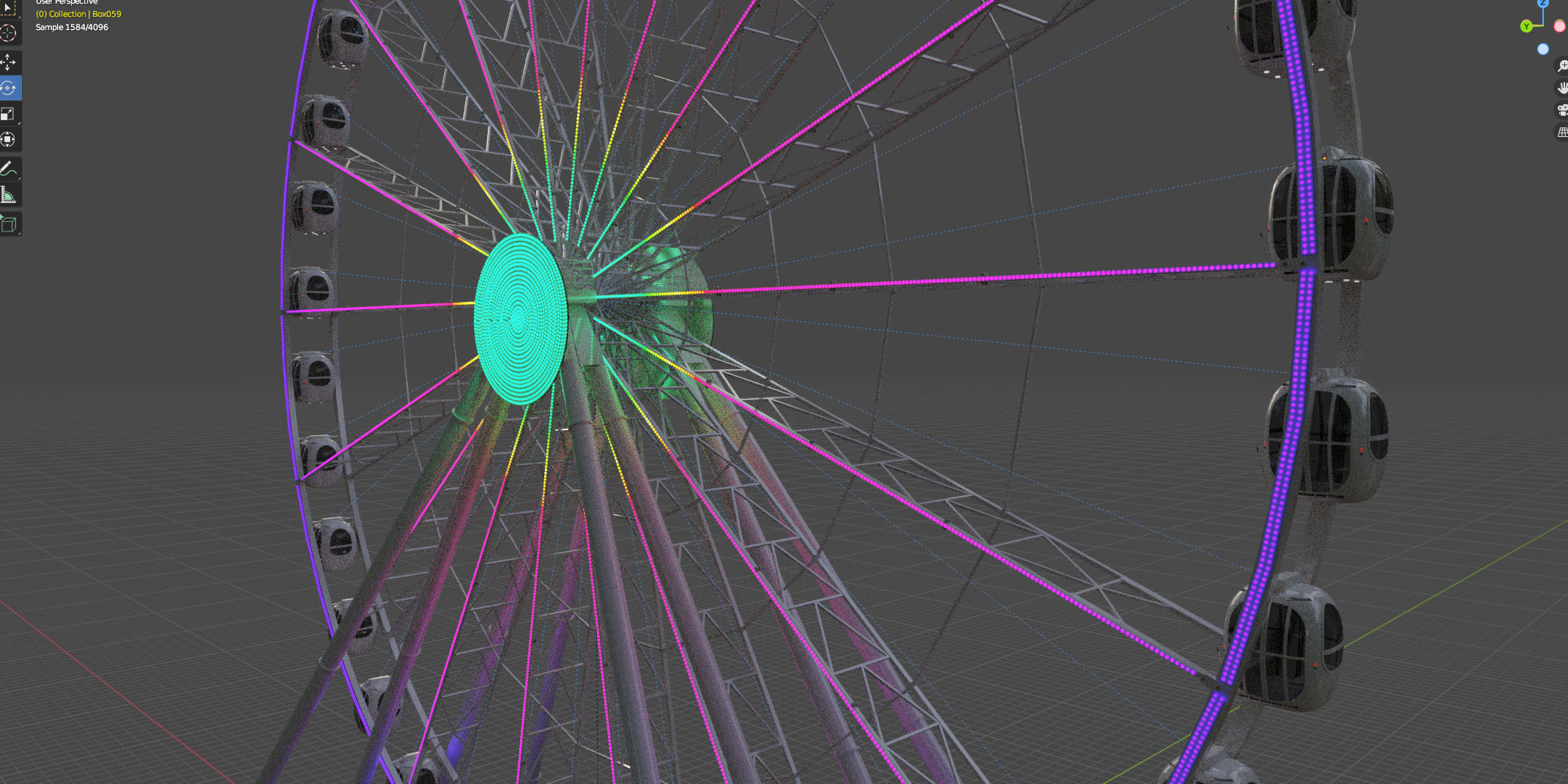 Ferris wheel 55 meters 3D model_21