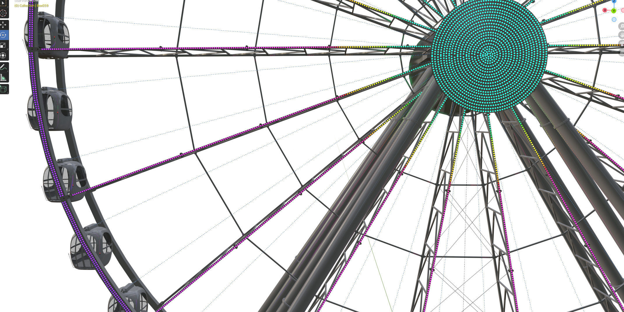 Ferris wheel 55 meters 3D model_24