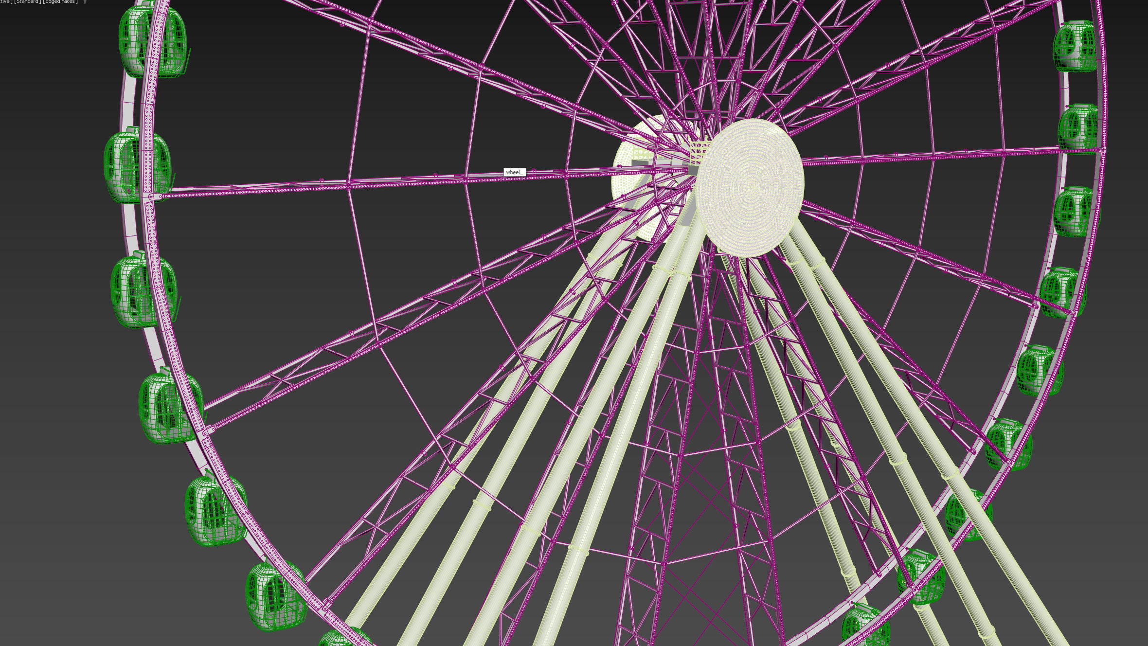 Ferris wheel 55 meters 3D model_30