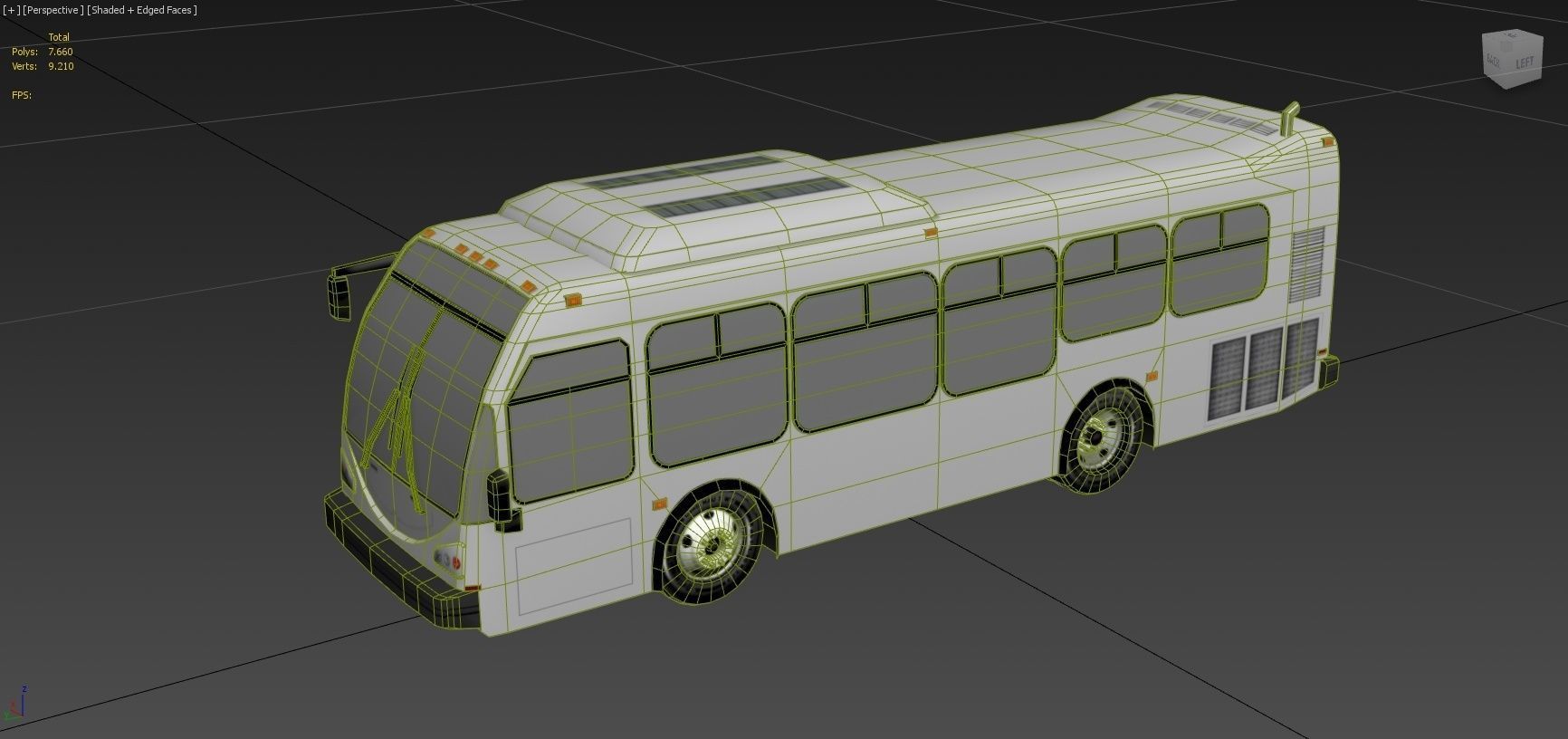 Eldorado National EZ RIDER II BRT Static Bus Low poly blank Low-poly 3D model_3