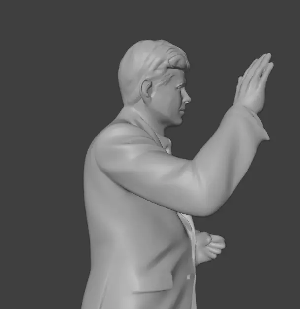 John F Kennedy 3D print model_3