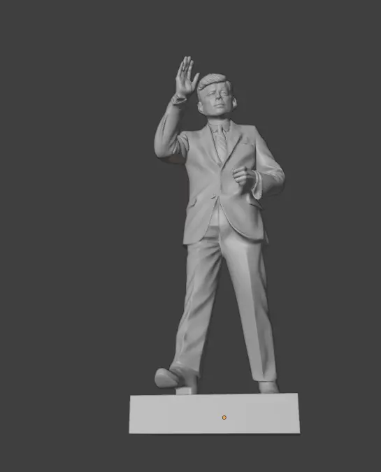 John F Kennedy 3D print model_2
