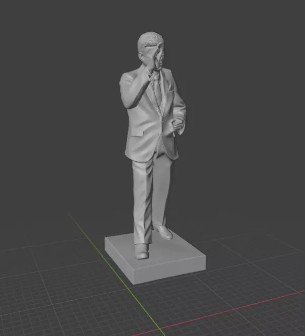 John F Kennedy 3D print model_16