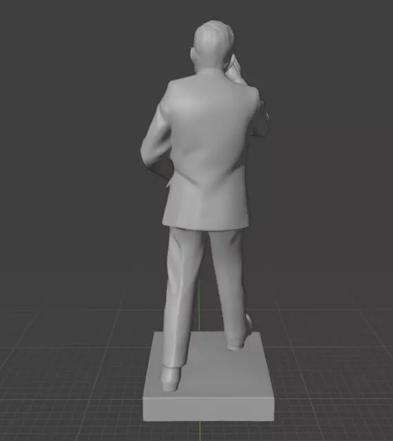 John F Kennedy 3D print model_21