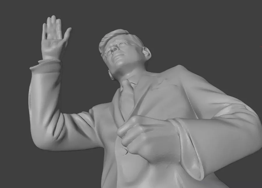 John F Kennedy 3D print model_7