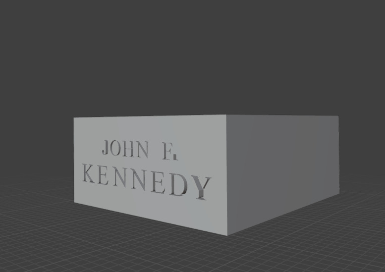 John F Kennedy 3D print model_14