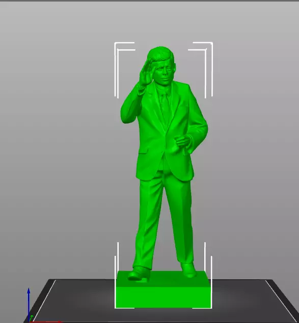 John F Kennedy 3D print model_12