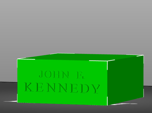 John F Kennedy 3D print model_15