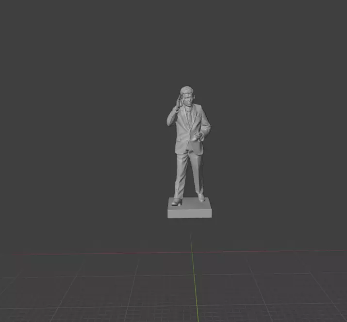 John F Kennedy 3D print model_0