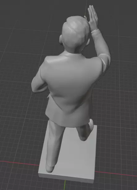 John F Kennedy 3D print model_20