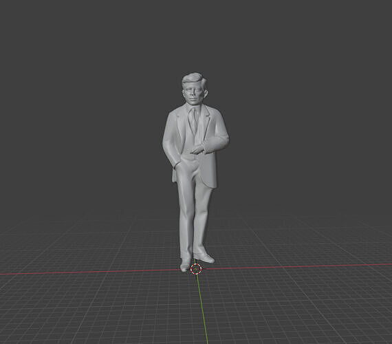 John F Kennedy 3D print model