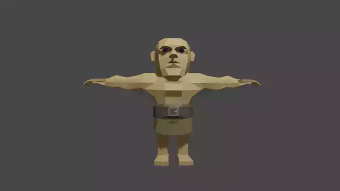 Basic Human Low Poly 3D model