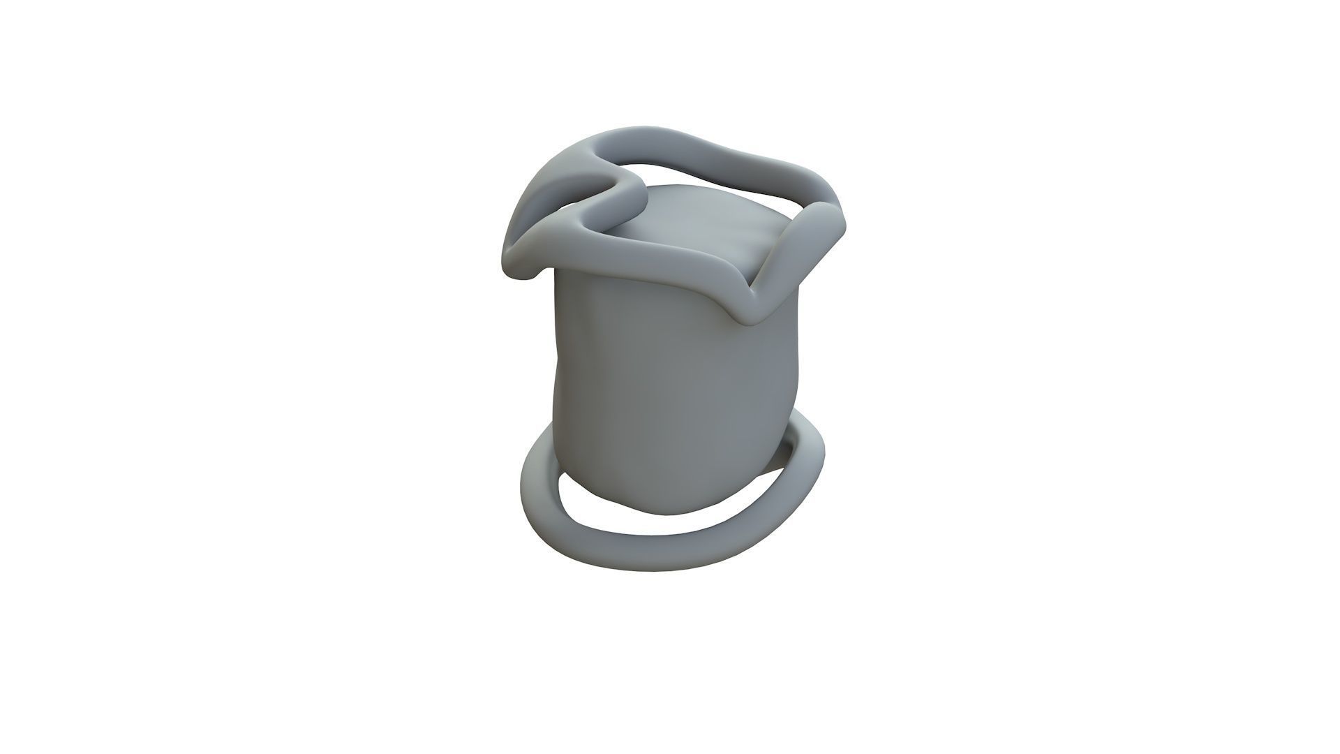 SciFi Shape Object Low Poly Low-poly 3D model_12