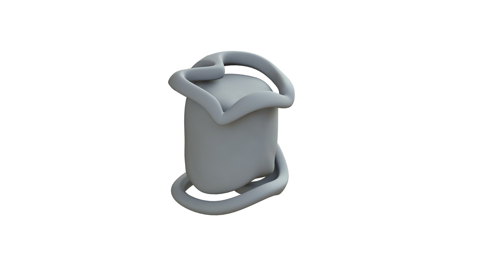 SciFi Shape Object Low Poly Low-poly 3D model_9