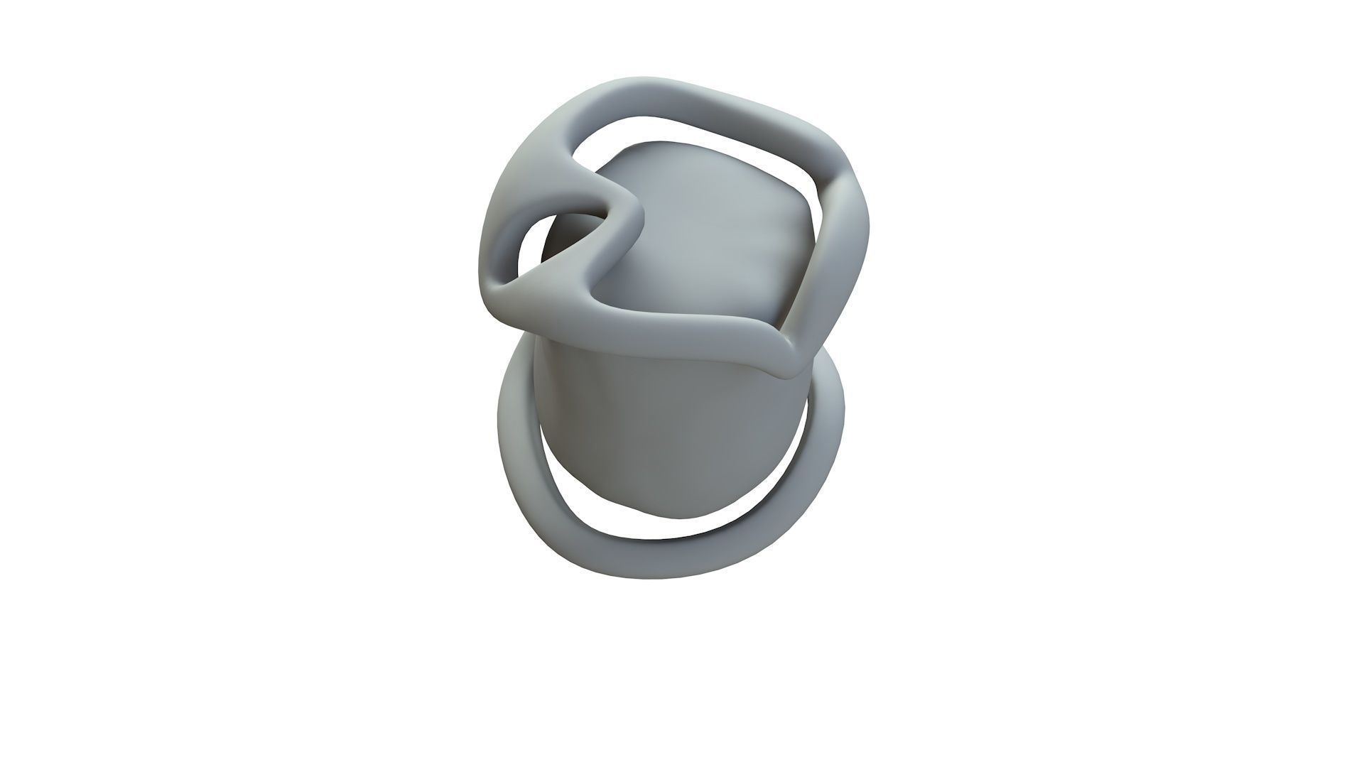 SciFi Shape Object Low Poly Low-poly 3D model_15