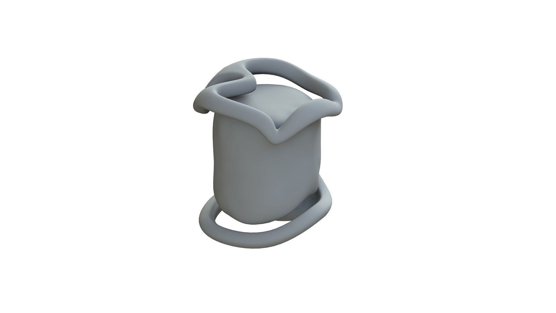 SciFi Shape Object Low Poly Low-poly 3D model_10