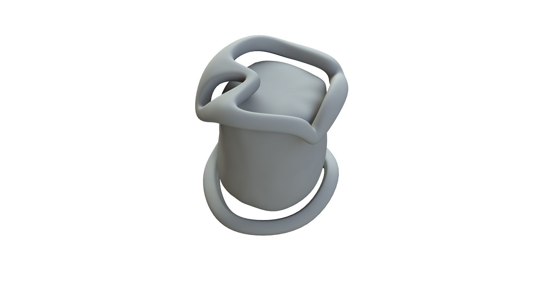 SciFi Shape Object Low Poly Low-poly 3D model_14