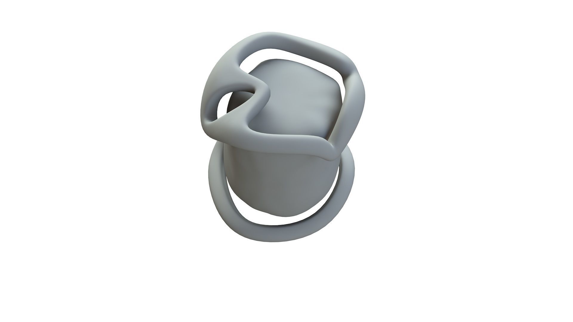 SciFi Shape Object Low Poly Low-poly 3D model_16