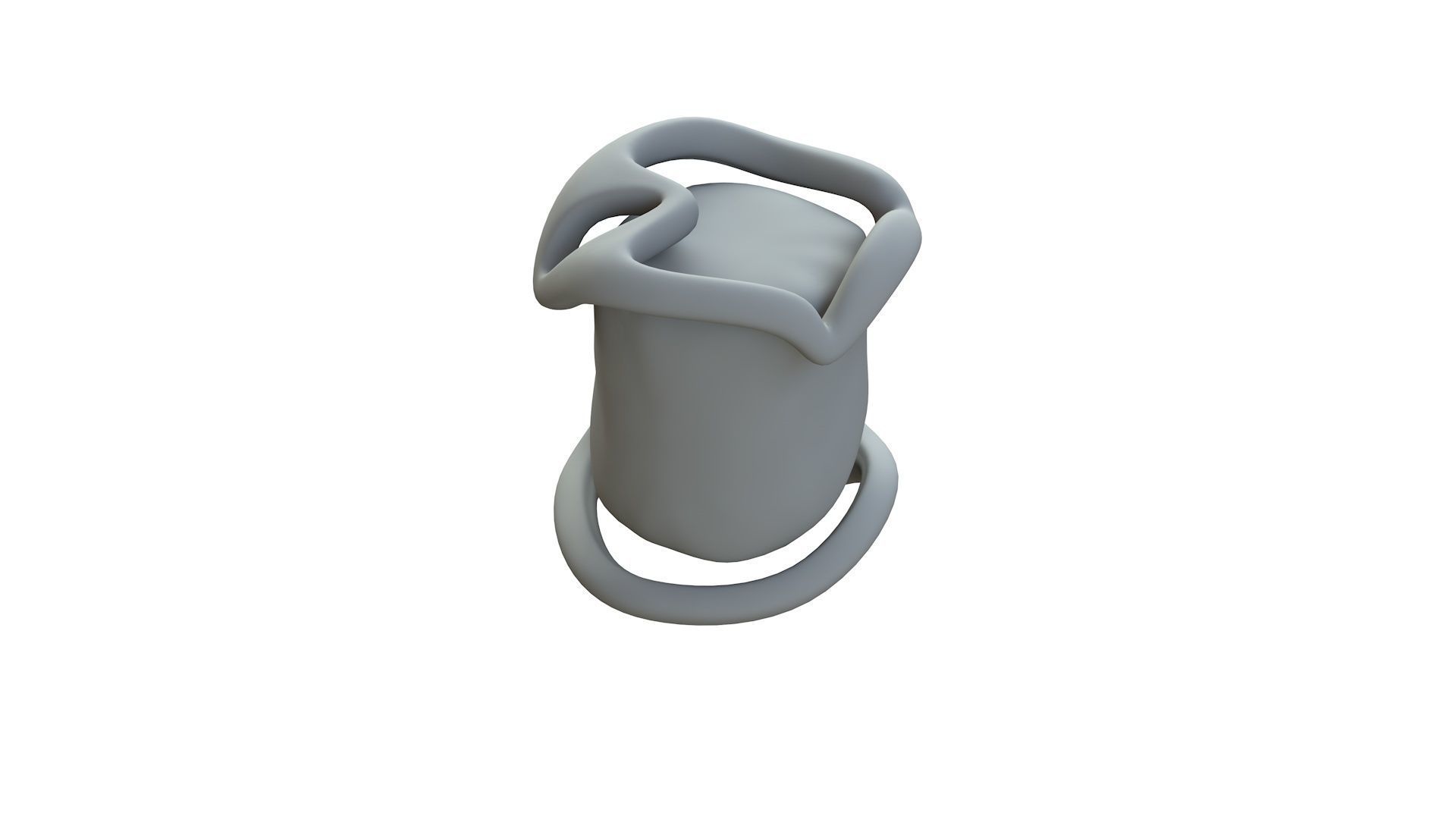 SciFi Shape Object Low Poly Low-poly 3D model_13