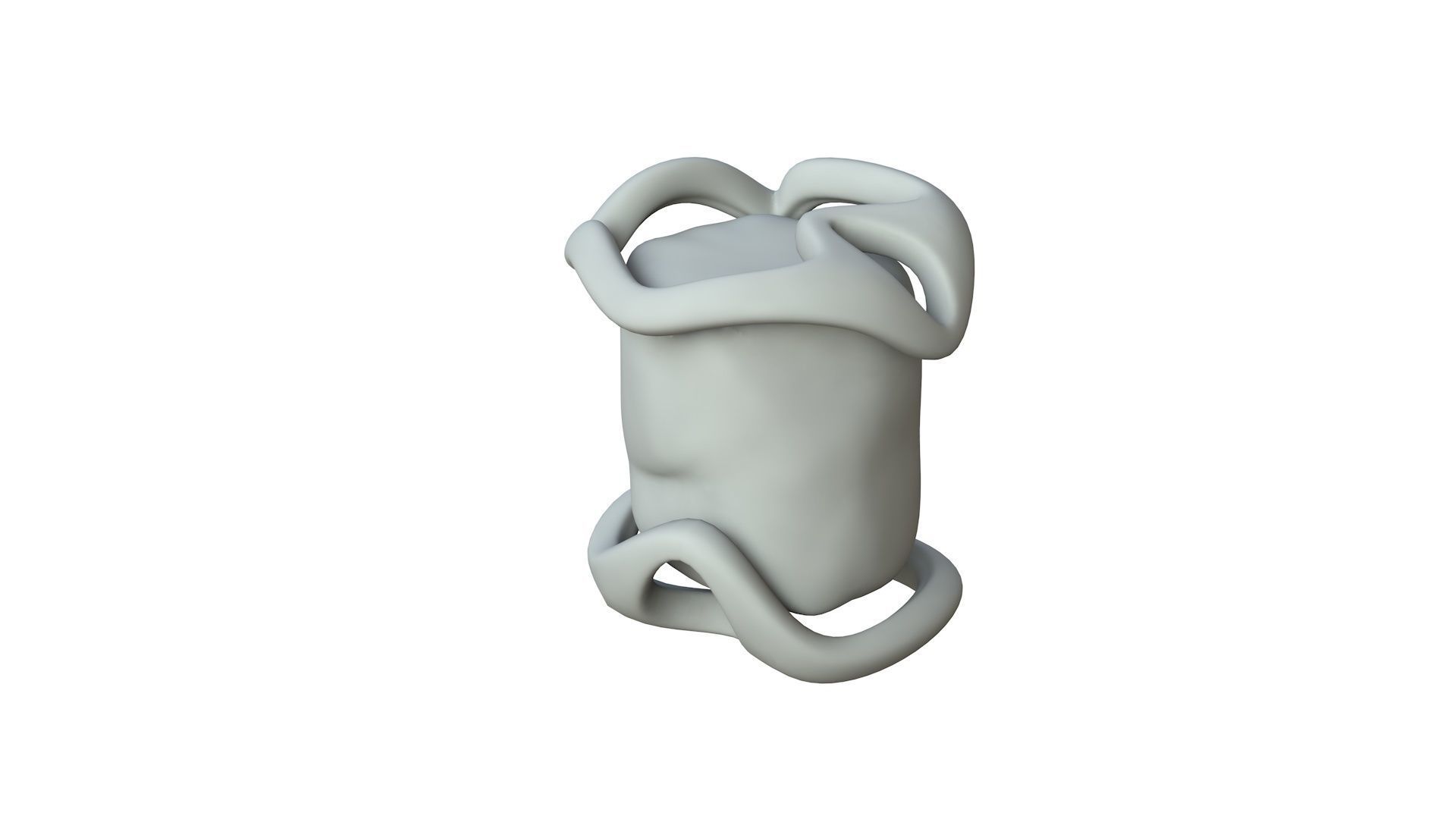 SciFi Shape Object Low Poly Low-poly 3D model_1