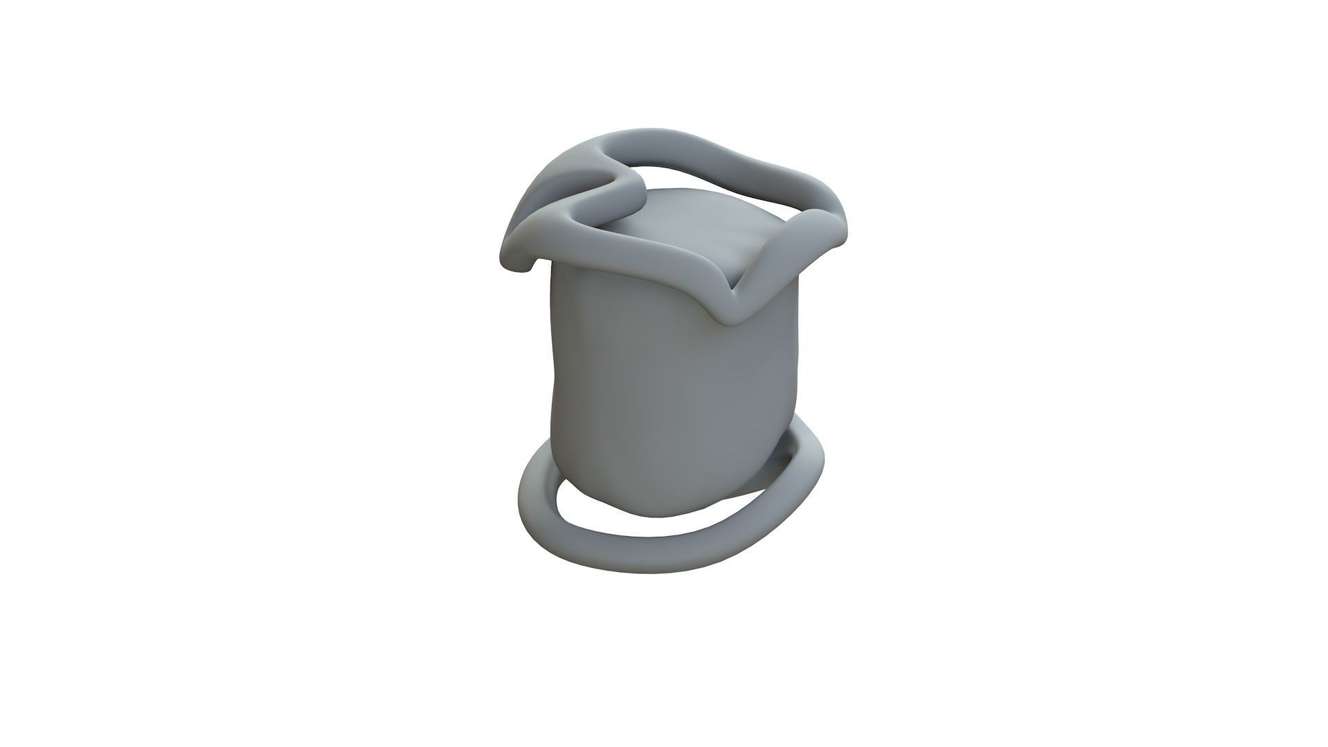 SciFi Shape Object Low Poly Low-poly 3D model_11