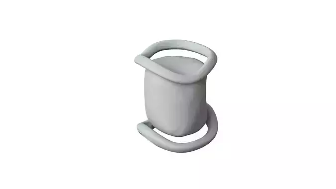 SciFi Shape Object Low Poly Low-poly 3D model