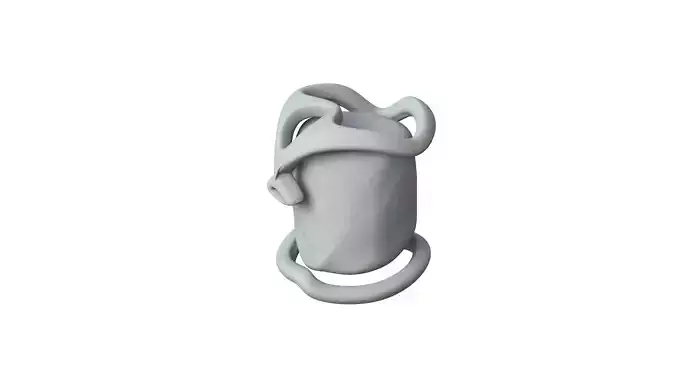SciFi Shape Object Low Poly n Low-poly 3D model