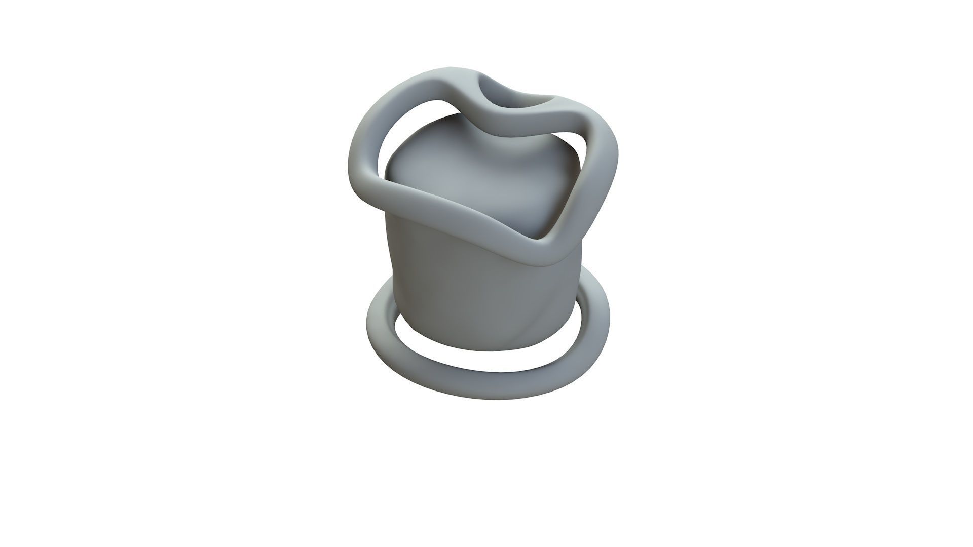 SciFi Shape Object Low Poly n Low-poly 3D model_14