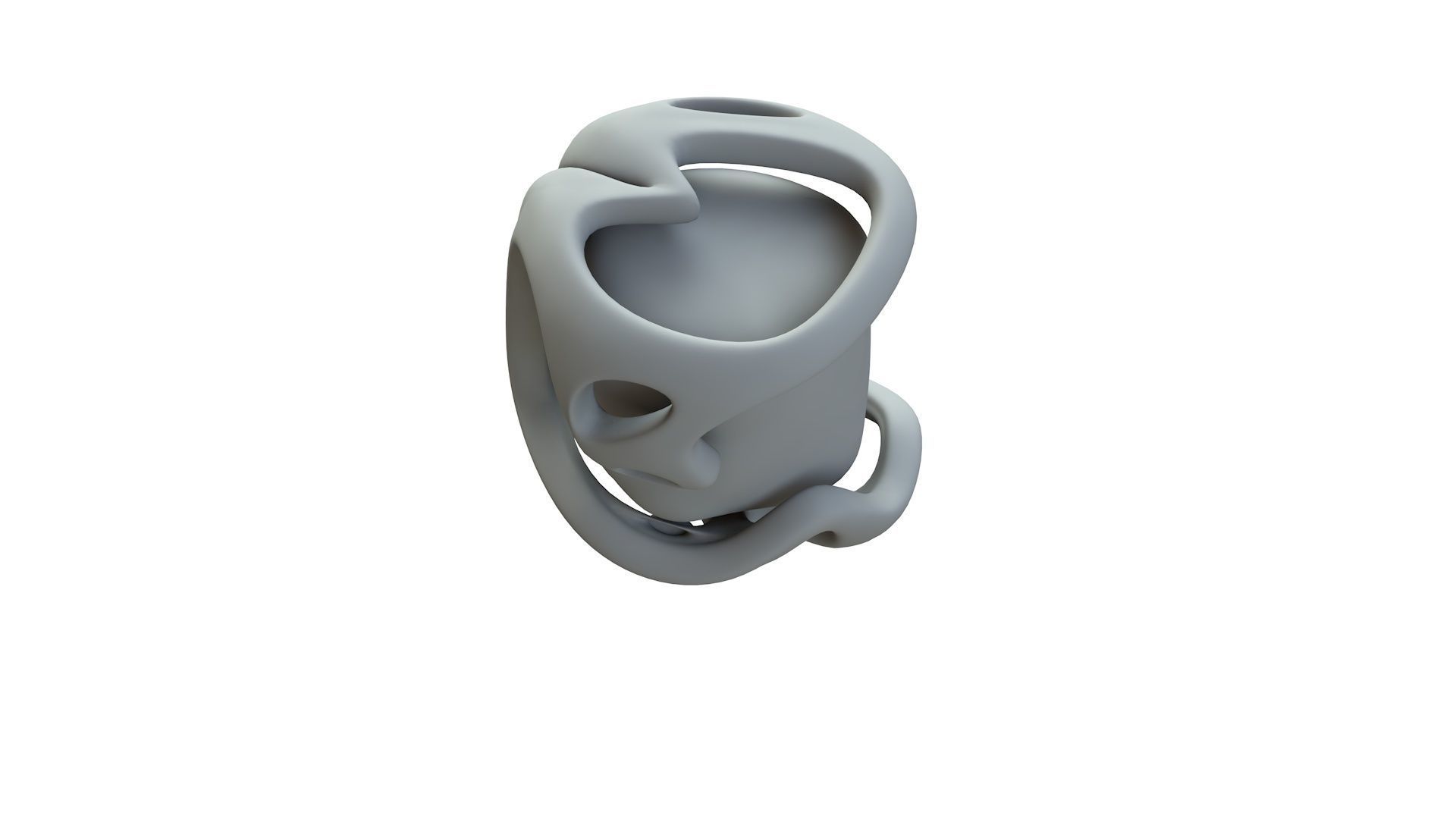 SciFi Shape Object Low Poly Low-poly 3D model_15