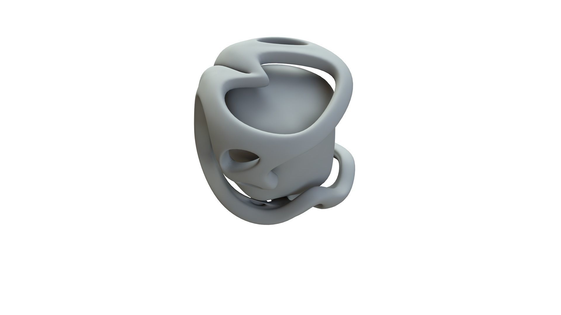 SciFi Shape Object Low Poly Low-poly 3D model_16