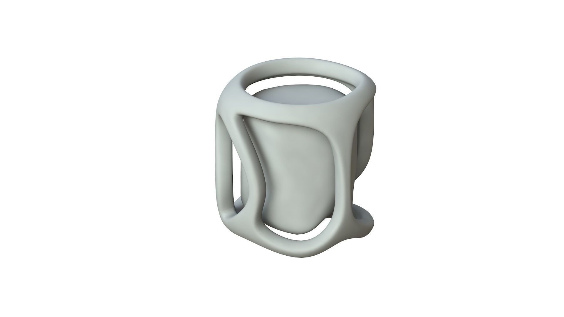 SciFi Shape Object Low Poly Low-poly 3D model_1