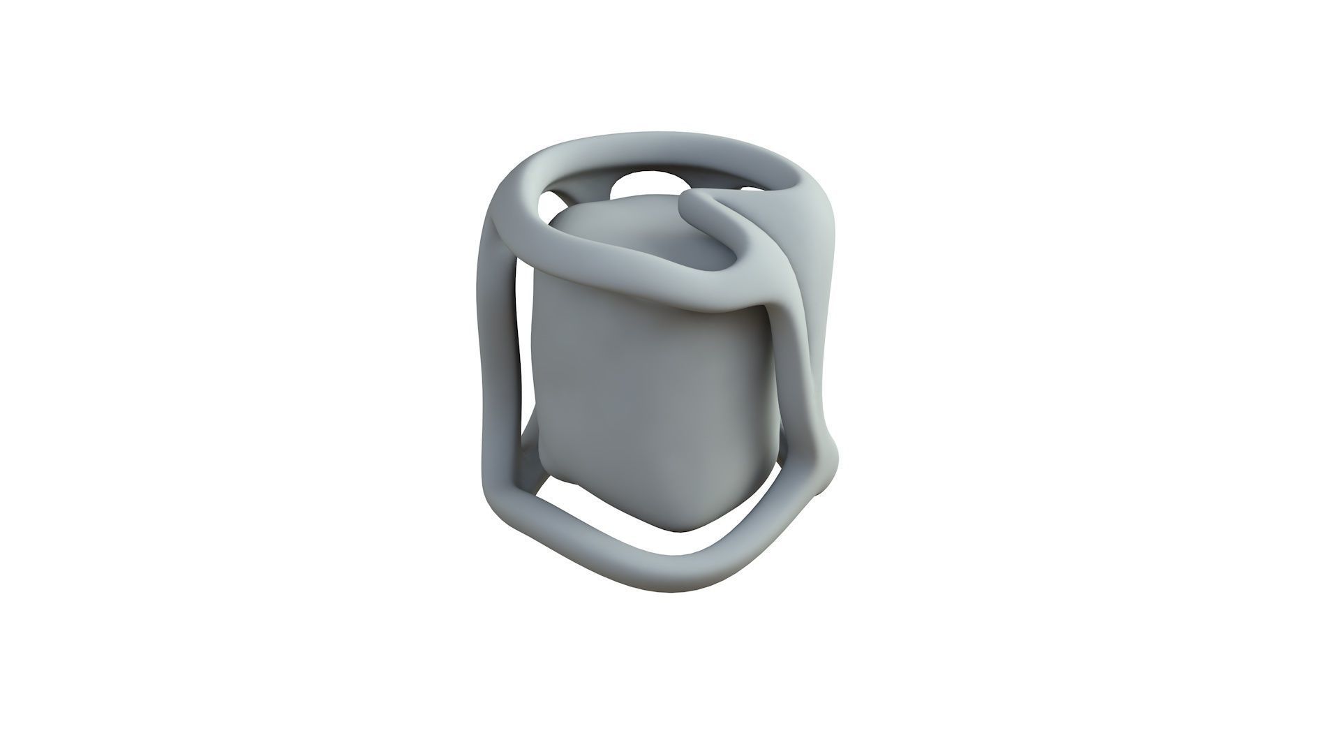 SciFi Shape Object Low Poly Low-poly 3D model_6