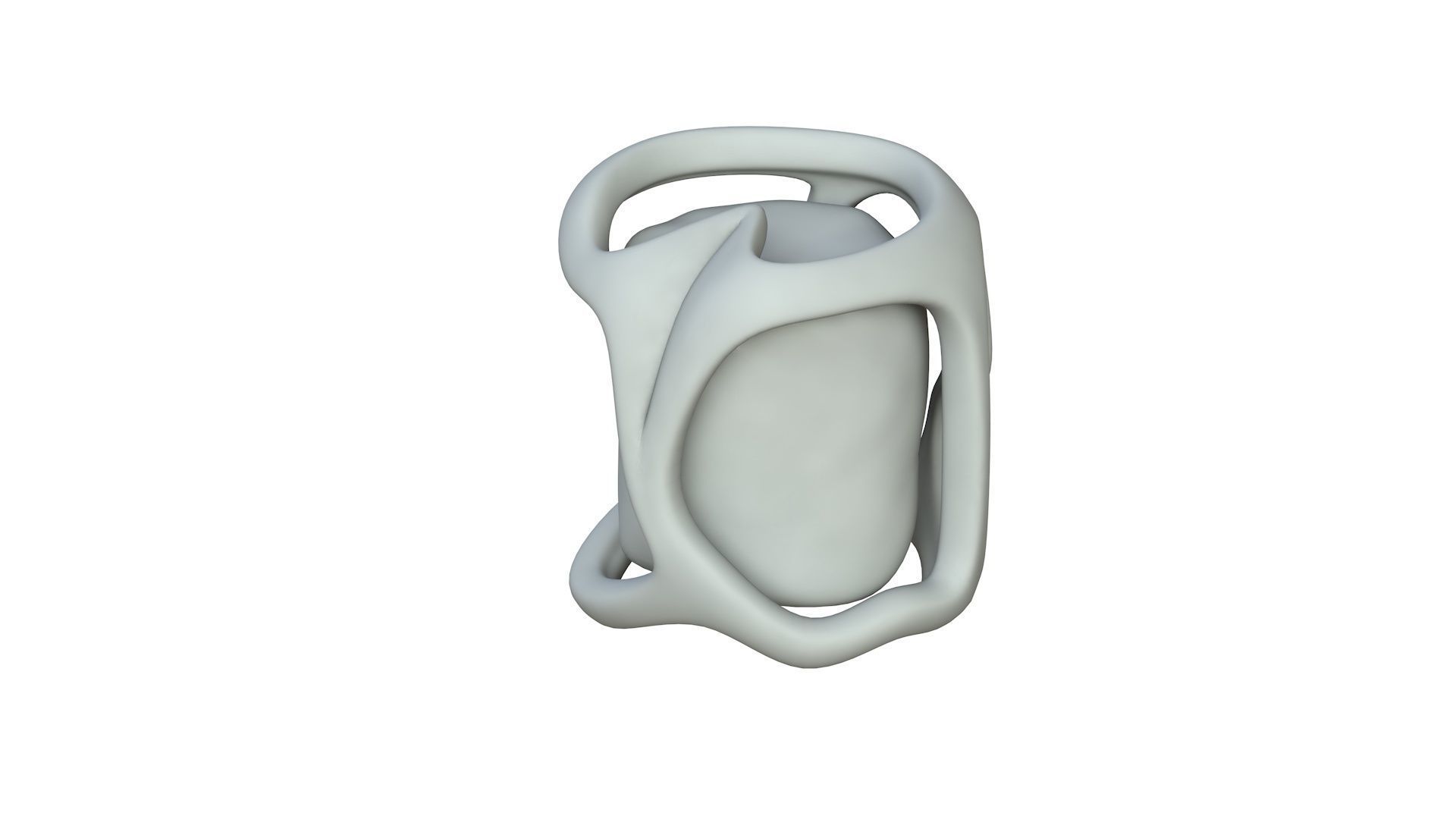 SciFi Shape Object Low Poly Low-poly 3D model_2