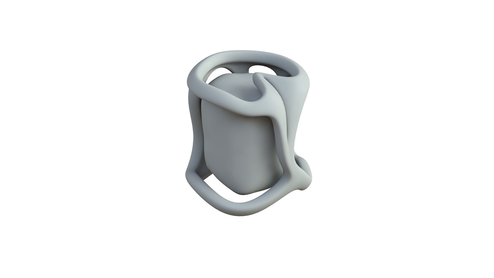 SciFi Shape Object Low Poly Low-poly 3D model_5