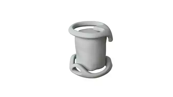 SciFi Shape Object Low Poly Low-poly 3D model
