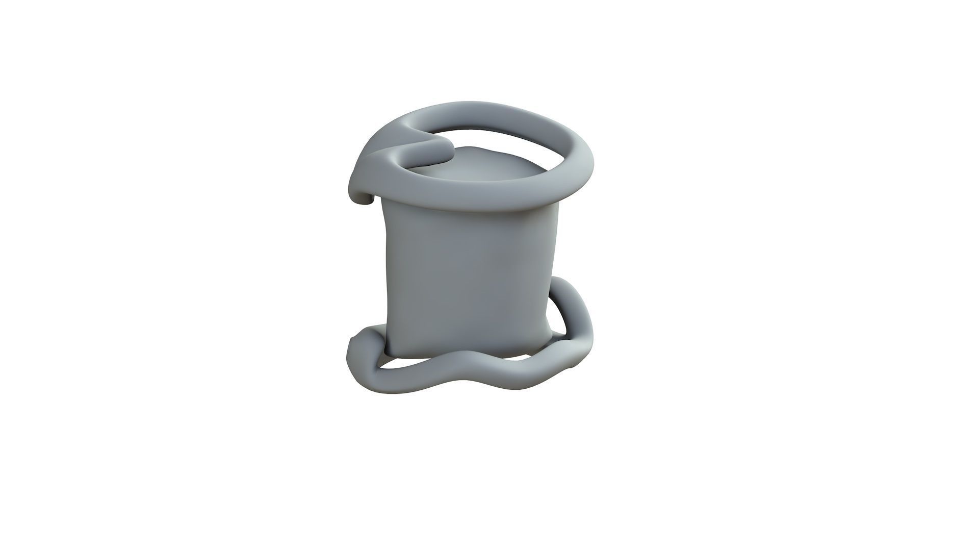 SciFi Shape Object Low Poly Low-poly 3D model_8