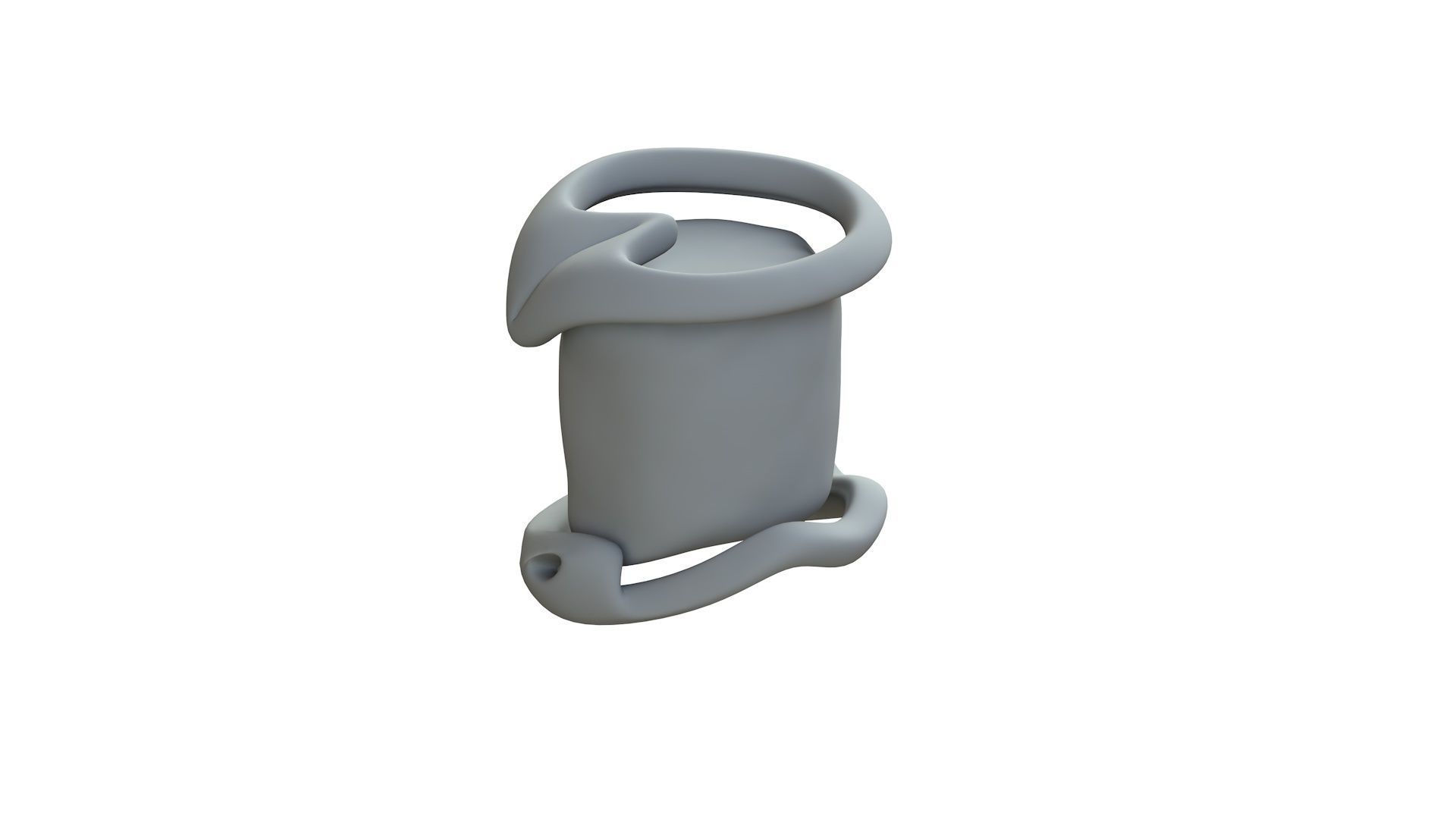 SciFi Shape Object Low Poly Low-poly 3D model_10