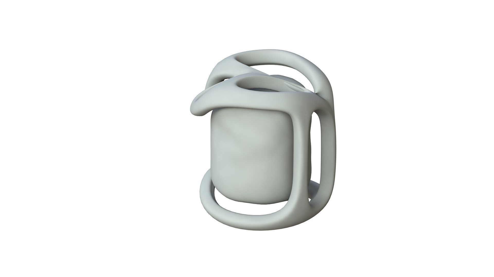 SciFi Shape Object Low Poly Low-poly 3D model_1