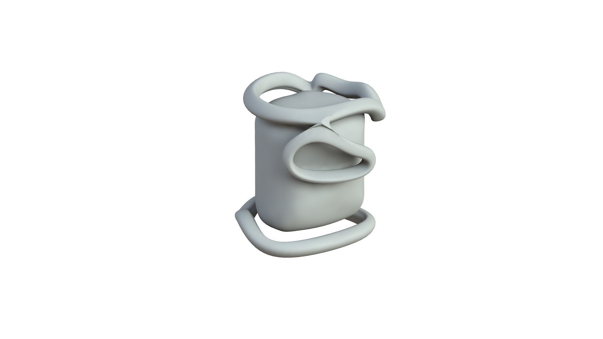 SciFi Shape Object Low Poly Low-poly 3D model_4