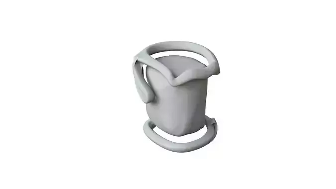 SciFi Shape Object Low Poly Low-poly 3D model