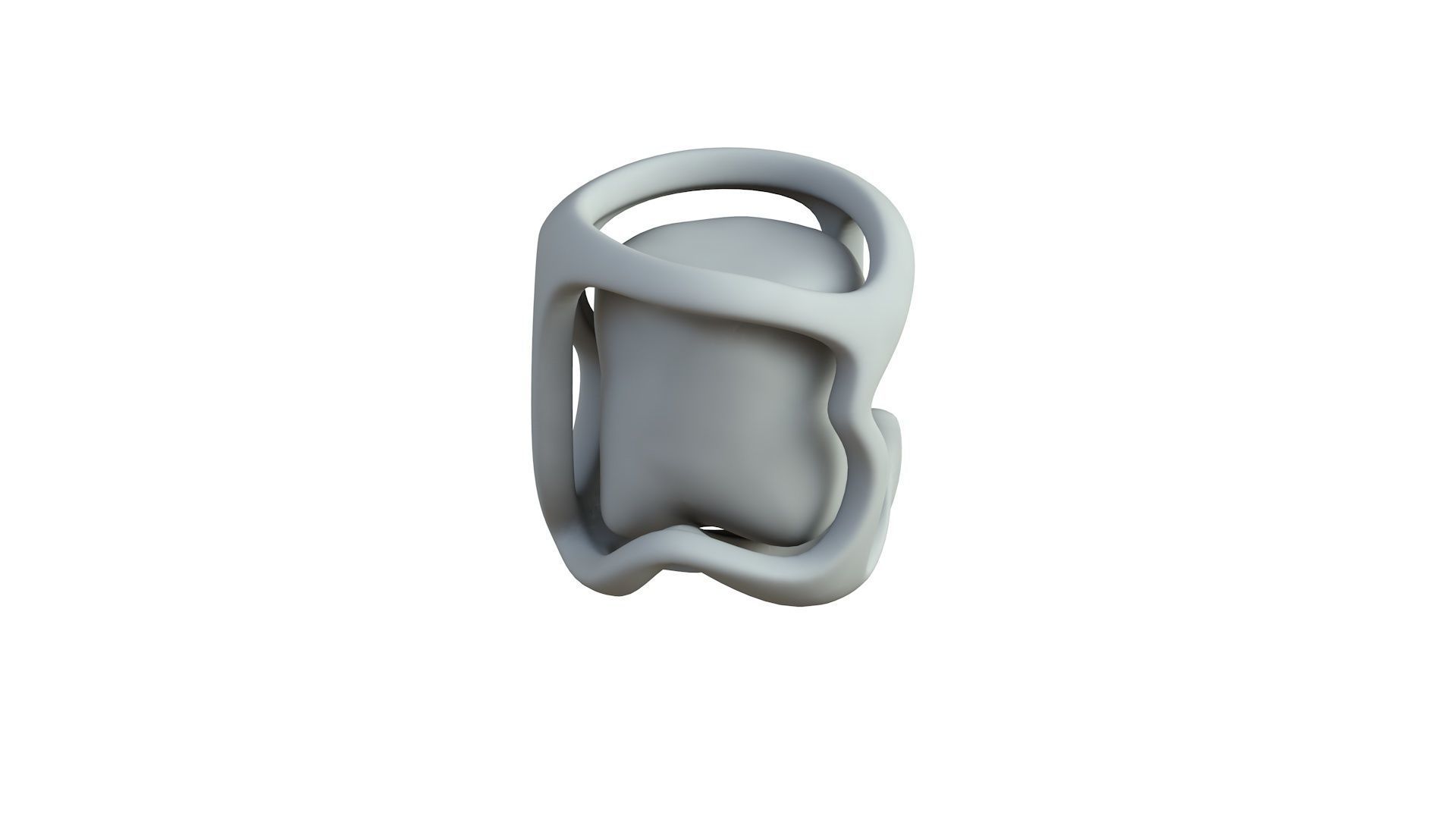 SciFi Shape Object Low Poly  Low-poly 3D model_5