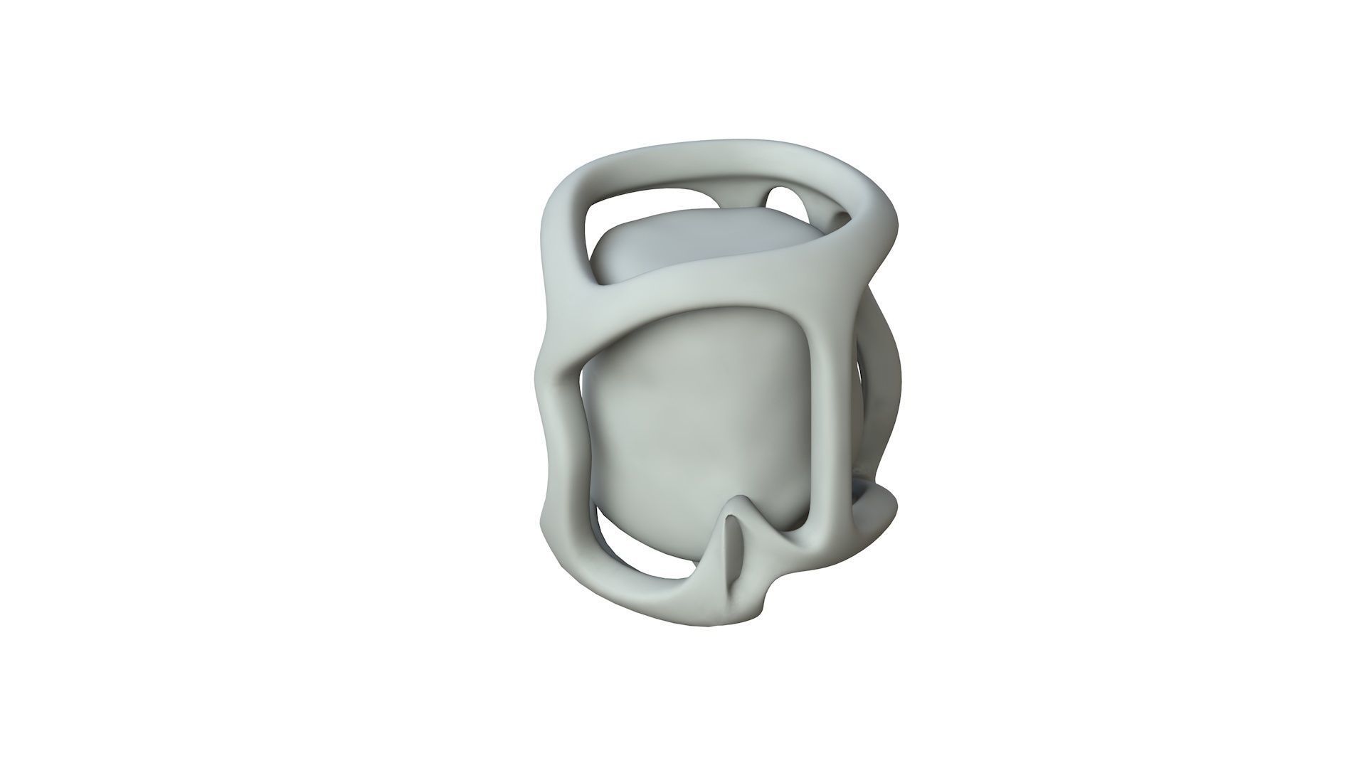 SciFi Shape Object Low Poly  Low-poly 3D model_1