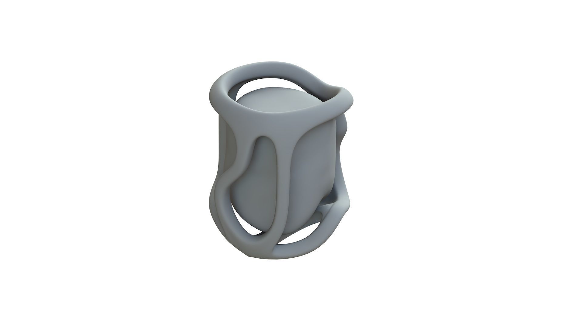SciFi Shape Object Low Poly  Low-poly 3D model_10