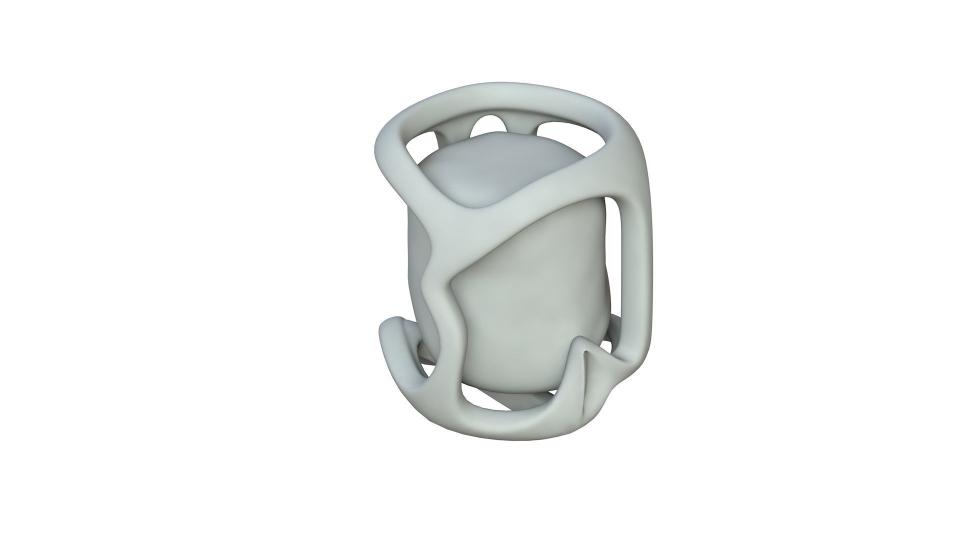 SciFi Shape Object Low Poly  Low-poly 3D model_2