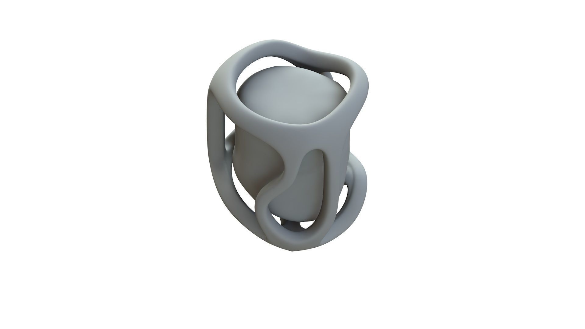 SciFi Shape Object Low Poly  Low-poly 3D model_14