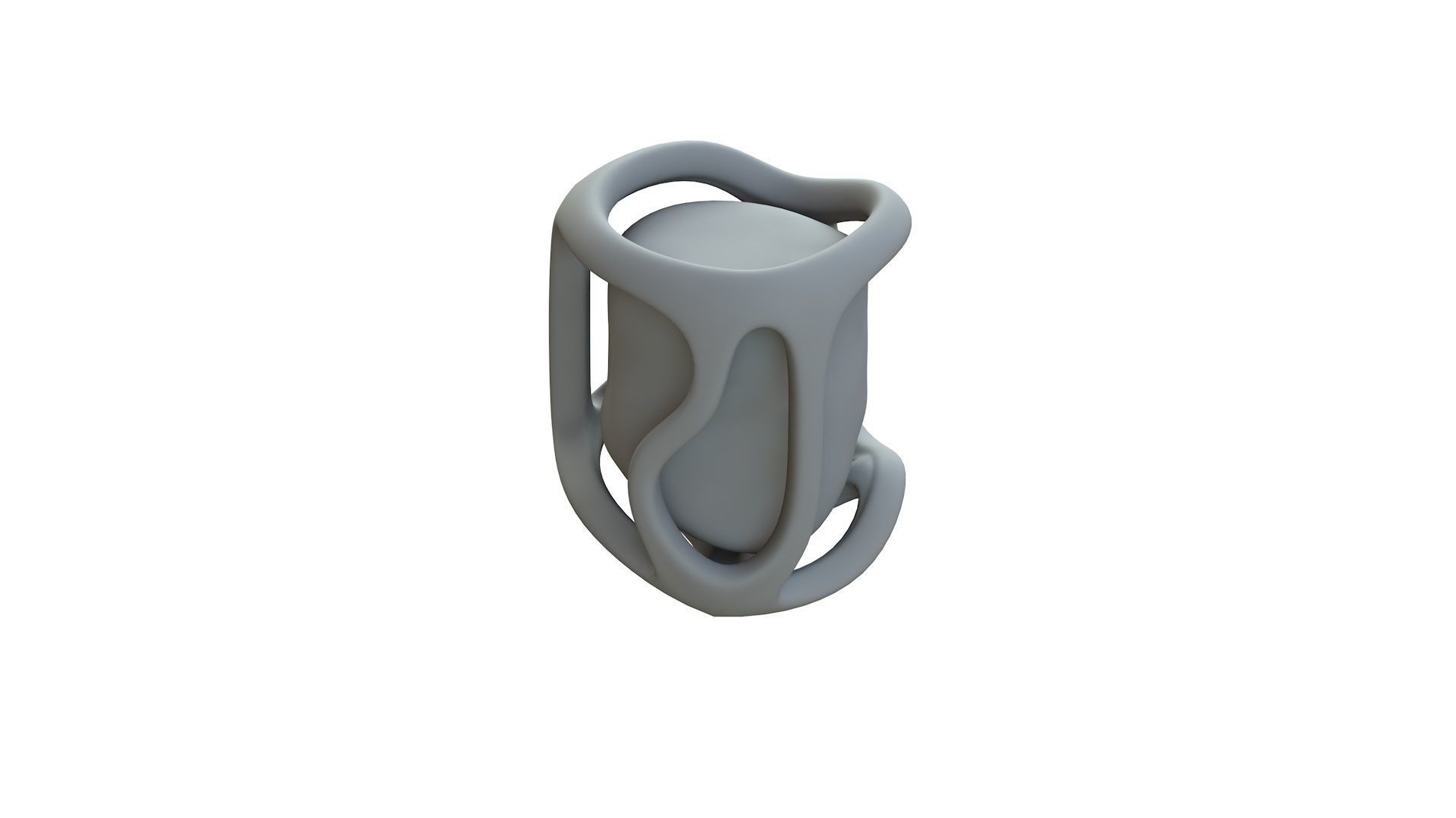 SciFi Shape Object Low Poly  Low-poly 3D model_12