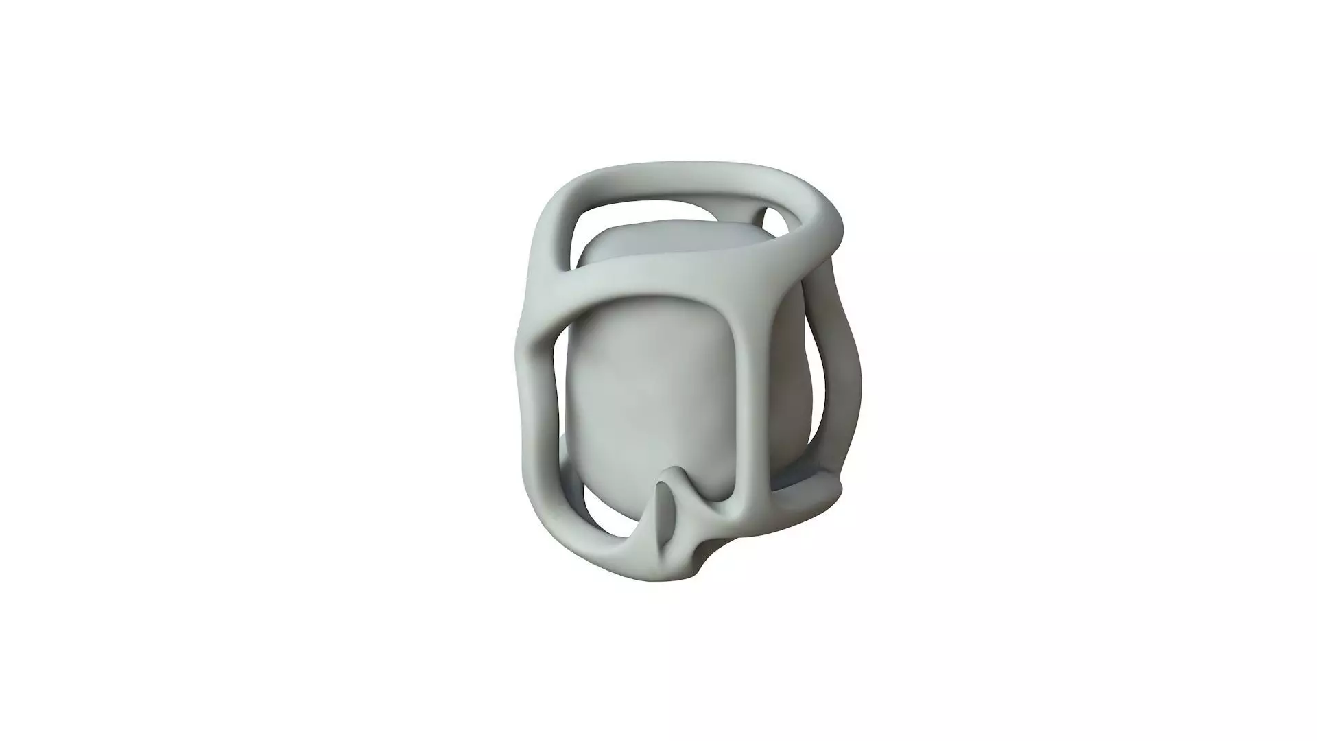 SciFi Shape Object Low Poly  Low-poly 3D model_0