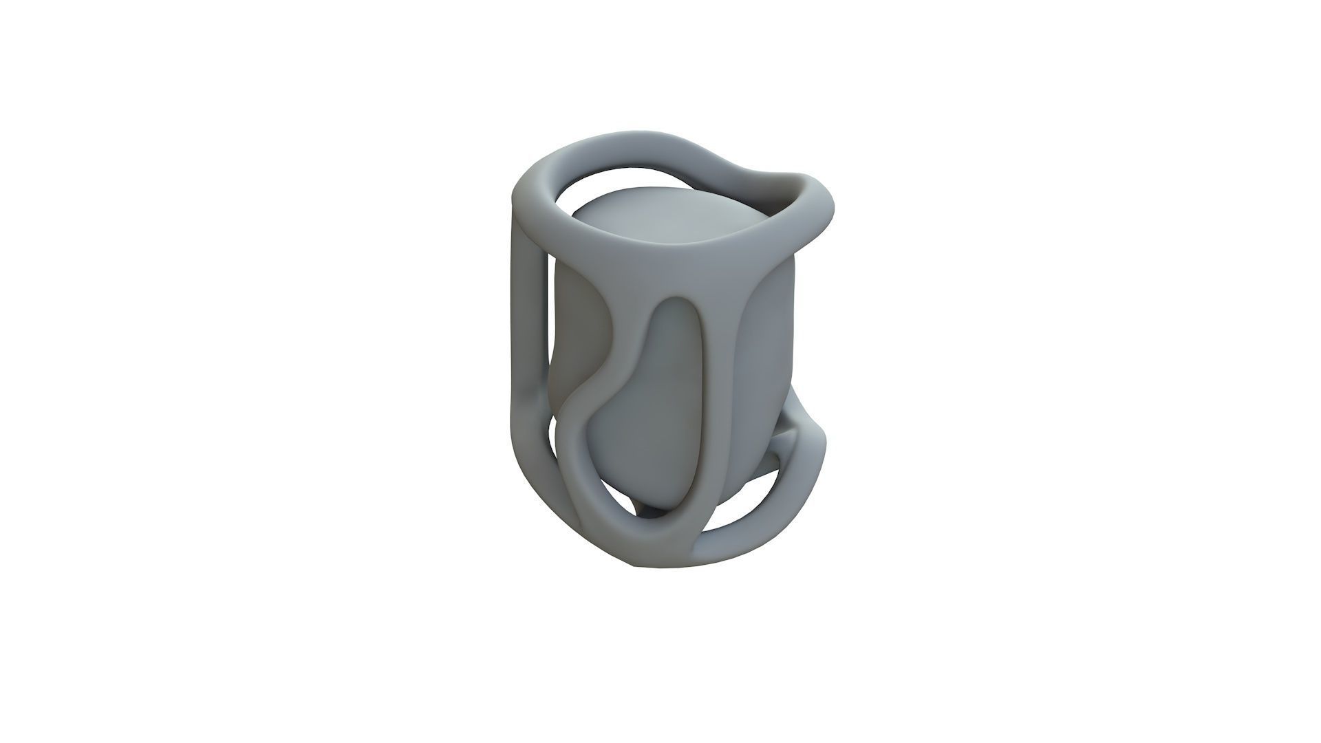 SciFi Shape Object Low Poly  Low-poly 3D model_11