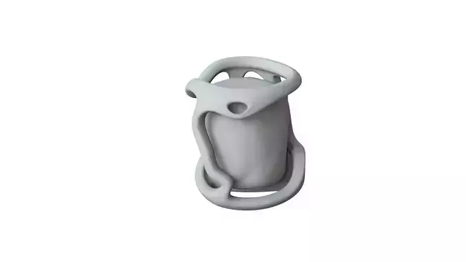 SciFi Shape Object Low Poly 89 Low-poly 3D model