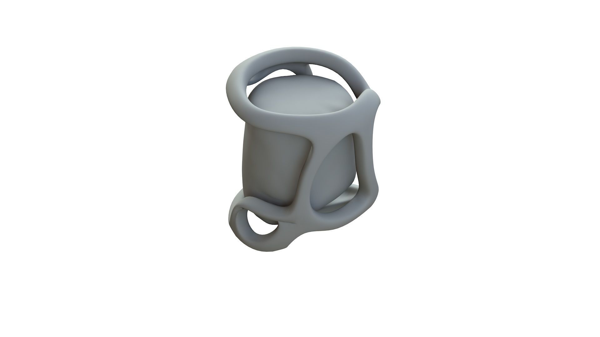 SciFi Shape Object Low Poly 89 Low-poly 3D model_13